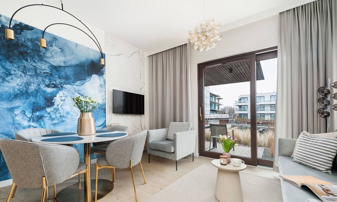 Orlinki Apartment | A unique stay in a modern seaside marina.