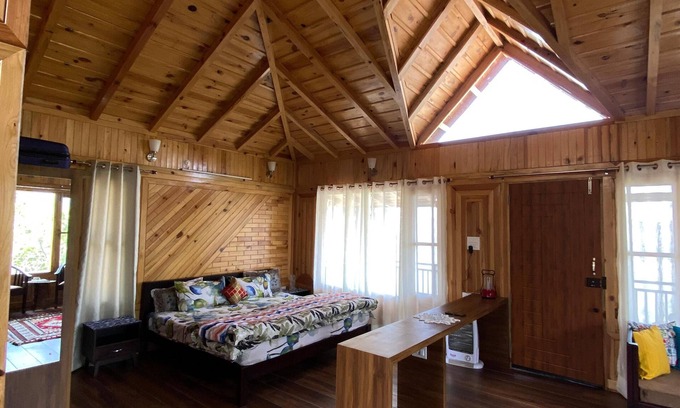 Gagar Apartment | A wooden cottage in an fruits orchard facing Himalayas n