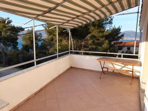 Arbanija Apartment | A4 apt w big terrace great sea view close to beach