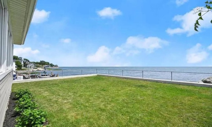 West Haven House | Accessible Beachfront Home on Long Island Sound. Sandy beach near Restaurants!