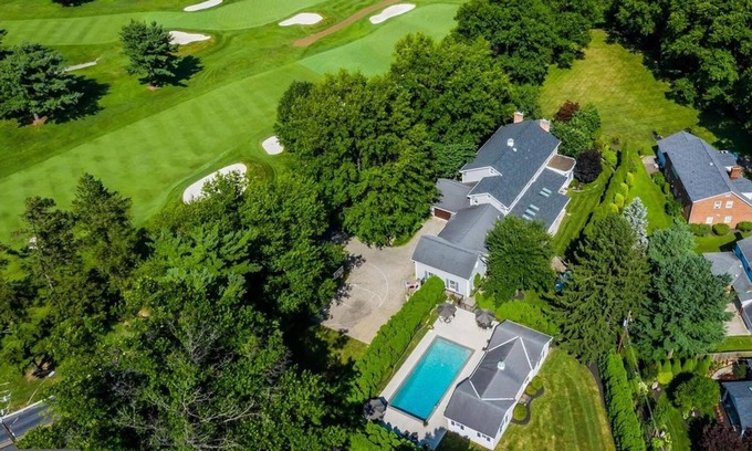 Camp Hill House | Across the 17th Green with Pool by Hershey & Harrisburg