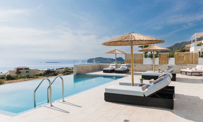 Falassarna Villa | Actea Seaview Villa 1 Free* heated pool & 800m sea