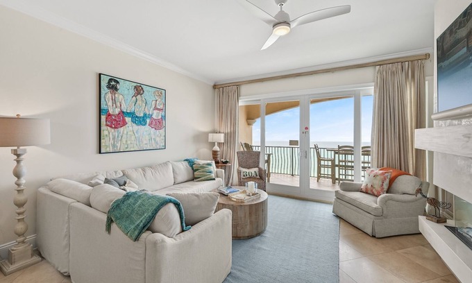 Santa Rosa Beach Condo | Adagio A403 beach front, NEW kitchen, soaking tub, hot tub, gym, heated pool!