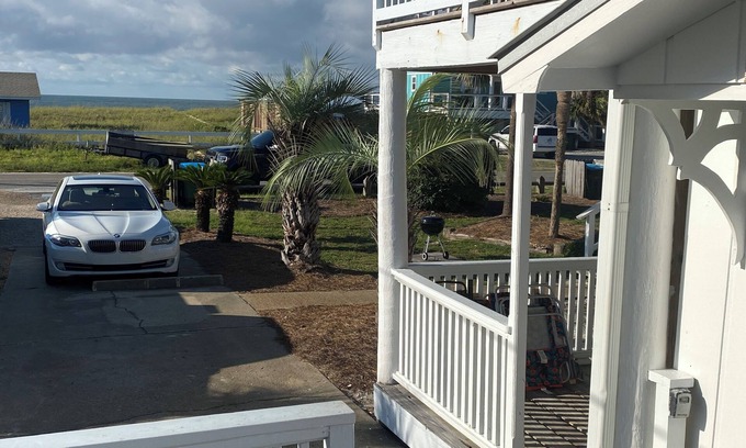 East End Condo | Adorable Beach Cottage. Full size swimming pool shared by four units in building