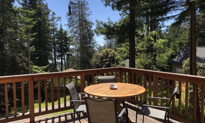 Anchor Bay House | Adorable cottage w/ocean views, redwoods, and a hot tub. Pets OK!