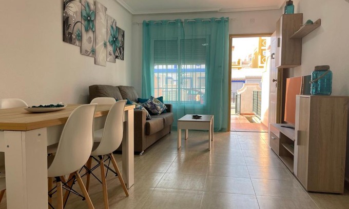 San Juan de los Terreros House | Adosado playa, geoda y Aguilas cerca, con barbacoa y piscina en San Juan de los terreros