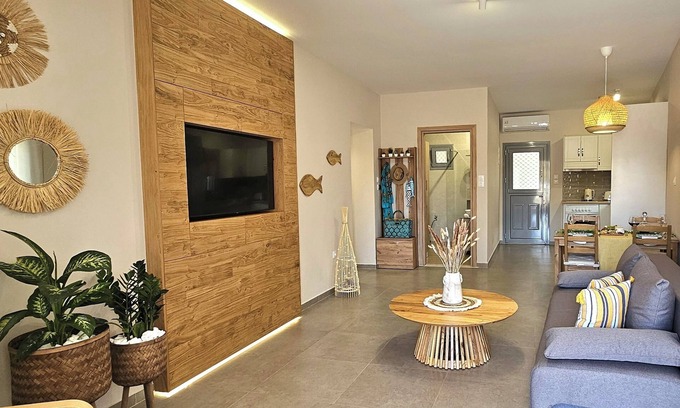 Panormos Apartment | Aeraki Luxury Apartment - 2 bedroom apt. in Kalymnos - 400m from Kantouni Beach