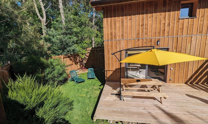 Messanges House | Agréable Chalet en pin des Landes à 5 mn des Plages