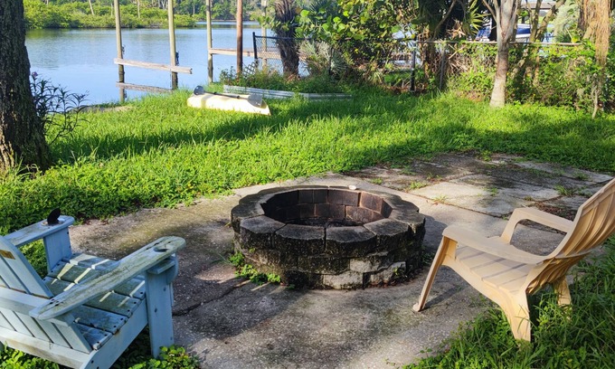 Riverview House | Alafia River waterfront house with pool & dock