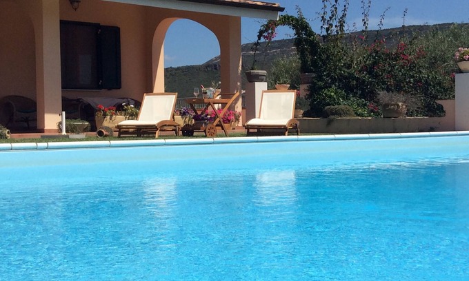 Alghero Villa | Alghero holiday home: Villa Relax with private pool and panoramic views