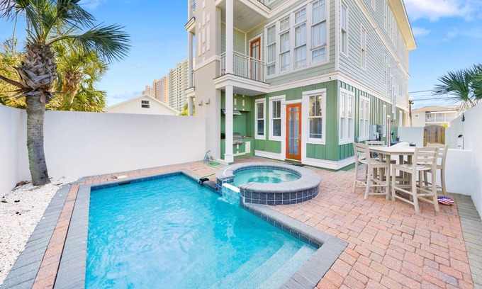 Miramar Beach House | Aloha Beaches! just steps to the Beach! Private Pool Elevator New Remodel
