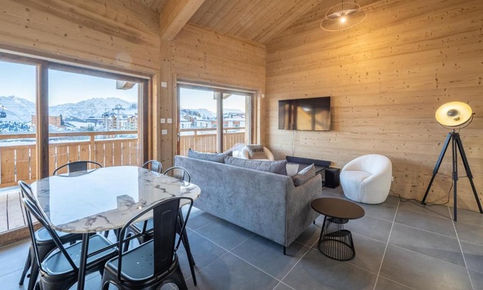 Jeux Apartment | Alpe d'Huez Houses - Chez Ernest - Gentianes - Magnifique 1 chambre cabine