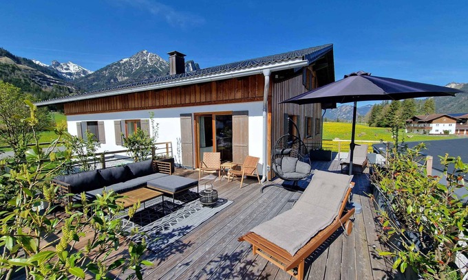 Vils Ski Chalet | Alpenchalet-Vils.tirol *S - Chalet Gams - Deluxe 70 m², sauna & roof terrace