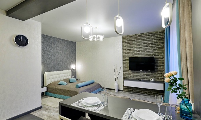 Tsentralny District Apartment | AmaFlat 47m2 City center. Bright and comfy. Modern building