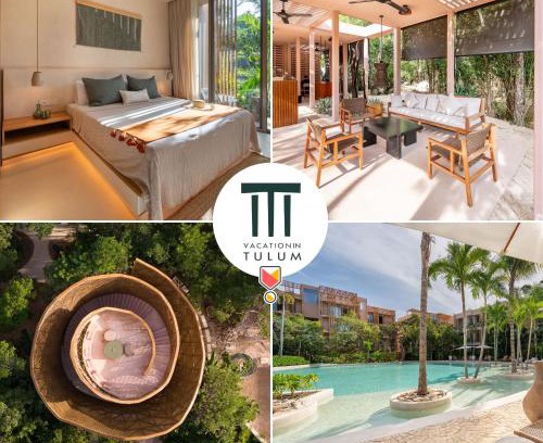 Zama Apartment | Amazing 1BR Tulum Jungle with Restaurant, Pool and Gym