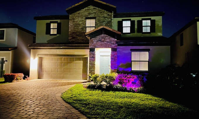 Haines City Villa | Amazing Lakeview 4 BR Vacation Home with Heated Pool! Near All Parks.