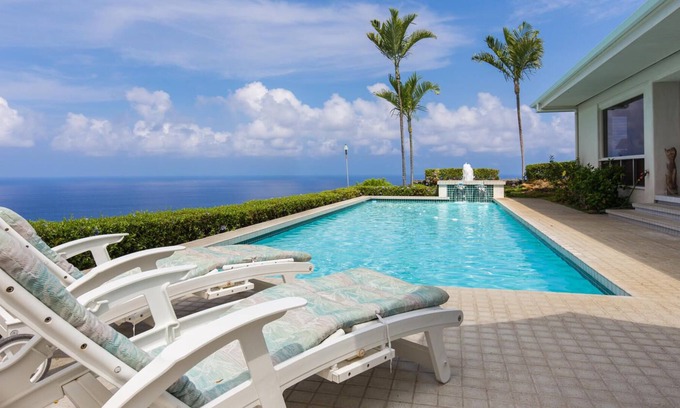 Honalo House | 🏖️Amazing ocean views | Private Pool and Lanai | Gated Community |vrKCV