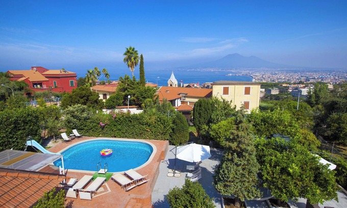 Castellammare di Stabia Villa | AMORE RENTALS - Villa Amore with Private Swimming Pool, Garden and Parking