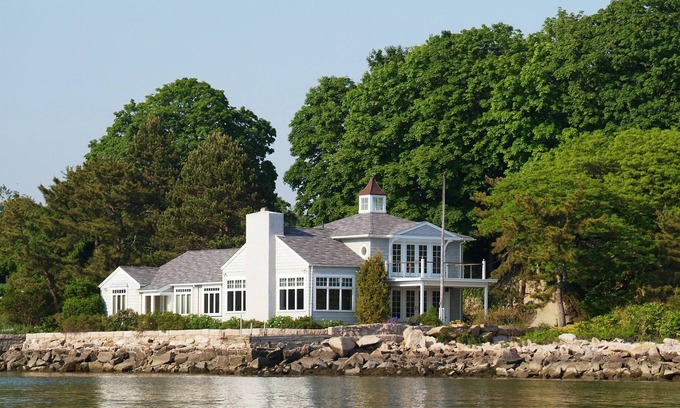 Stony Creek House | An Elegant and Secluded Home Overlooking Long Island Sound and Thimble Islands