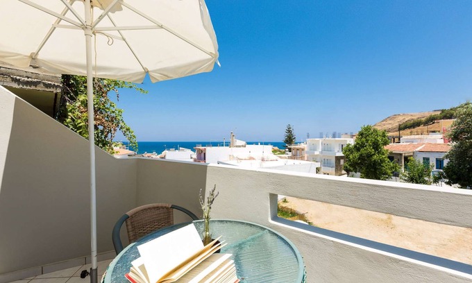Panormos Apartment | An open space studio with fully equipped kitchen accommodating up to three.