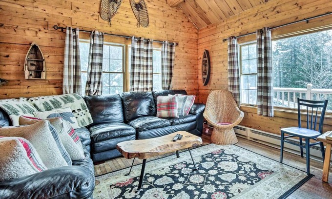 Andover House | Andover Cabin Retreat with Hot Tub and Fireplace!