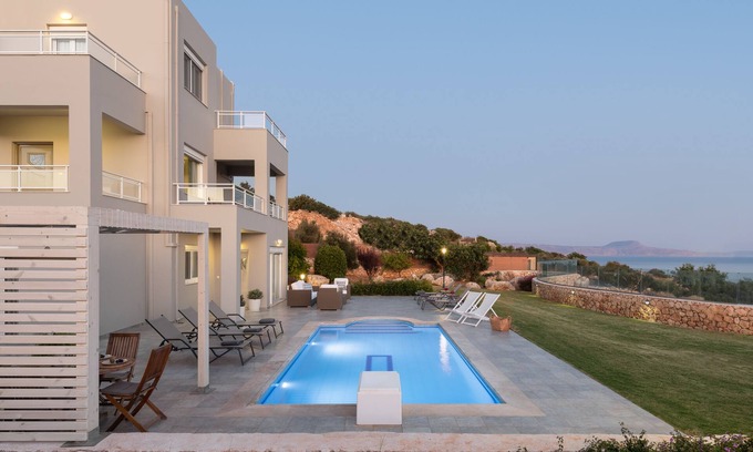 Gerani Villa | Anemolia Seaview Villa, Private Pool & Lush Garden