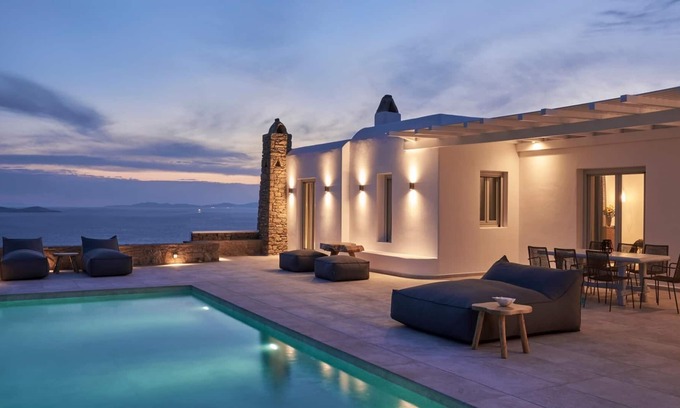 Agios Stefanos Villa | Annez Villa with Private Pool & Panoramic Sea View