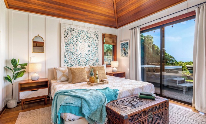 Honalo House | 🌺 Aolani Coffee Cottage | Private Hot Tub + Ocean Views AC
