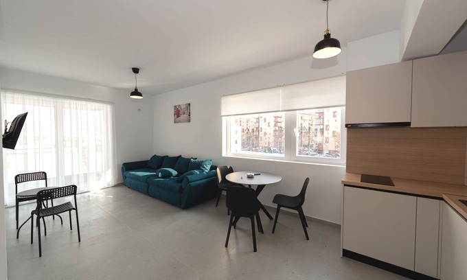 Chiajna Apartment | Apartament Deluxe cu 1 dormitor + Living - Ap. 9 - Habitat ApartHotel