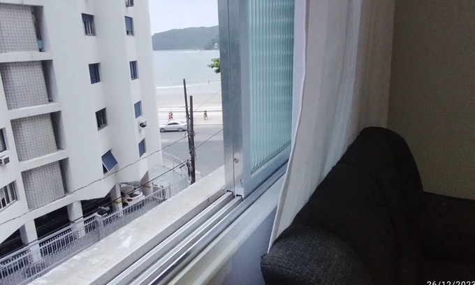 Sao Vicente Apartment | Apartamento pé na Areia 1 Quarto Gonzaguinha SV