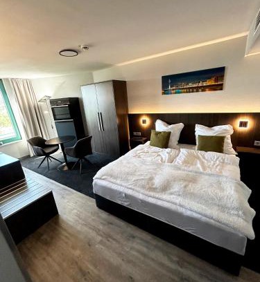 Stadtbezirk 3 Apartment | Aparthotel in Düsseldorf am Medienhafen mit Küche