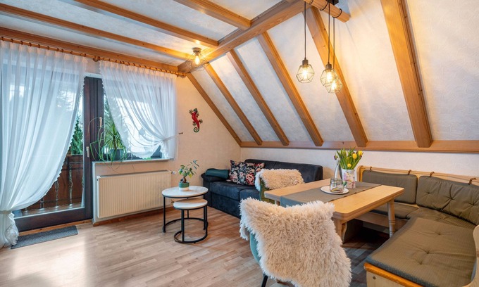 Bad Rippoldsau-Schapbach Apartment | Apartment '6' with Mountain View, Shared Terrace and Wi-Fi