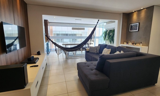 Bertioga Apartment | Apartment with Gourmet Balcony in Costa Azure Building - Itaguaré and Riviera Beaches