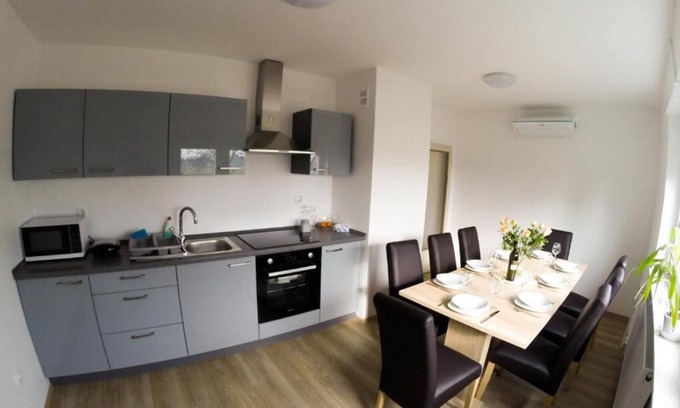 Spodnja Hajdina Apartment | Apartment Andrej Gubčeva 2BR w/terrace, parking,100m2, ground Floor