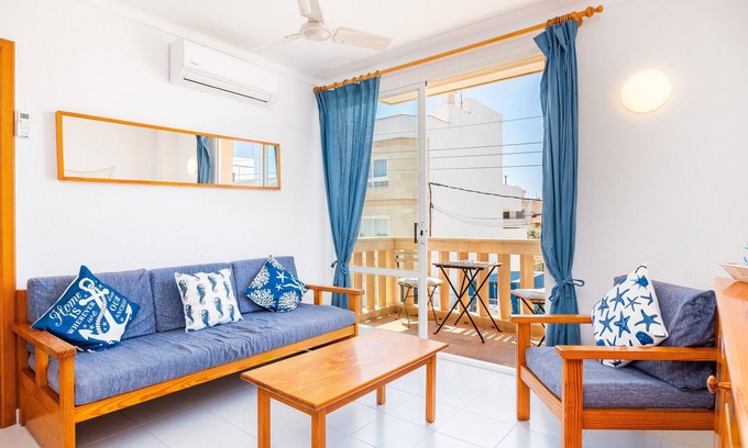Colonia Sant Jordi Apartment | Apartment 'Can Vidal Menorca' with Private Balcony and close to the beach