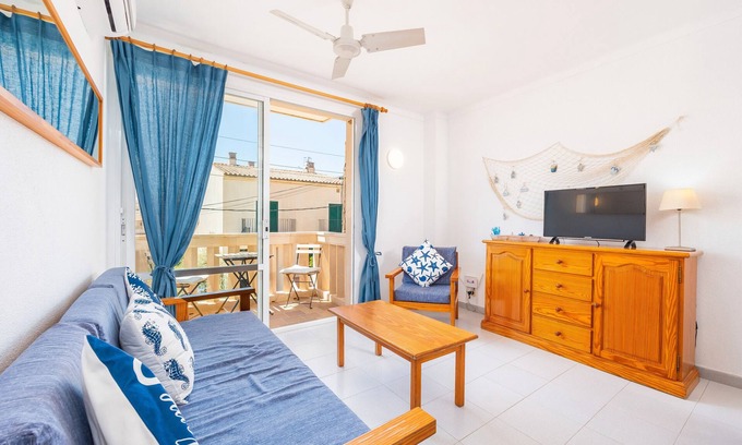 Colonia Sant Jordi Apartment | Apartment 'Can Vidal Formentera' with Private Balcony and close to the beach