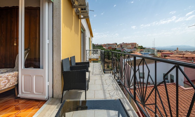 Carloforte Apartment | Apartment "Carloforte Casa con Vista" with Sea View, Balcony & Wi-Fi