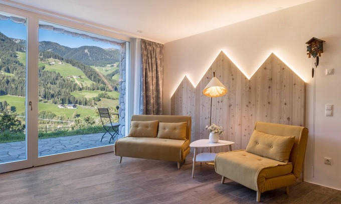 Sarntal Apartment | Apartment “Enzian” in Scenic Area with Mountain View, Terrace & Garden