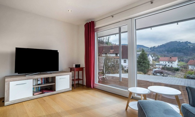 Sasbachwalden Apartment | Apartment 'Fewo Zeit Zu Zweit' with Mountain View, Private Terrace and Wi-Fi