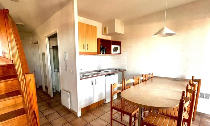 Ciboure Apartment | Apartment for 6 with Socoa view and terrace