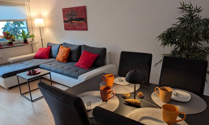 Unterkirnach Apartment | Apartment 'Fuchsbau' with Lake View and Balcony