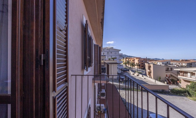 Piraino Apartment | Apartment "In Villa Domenica 2" with Sea View, Balcony & Wi-Fi