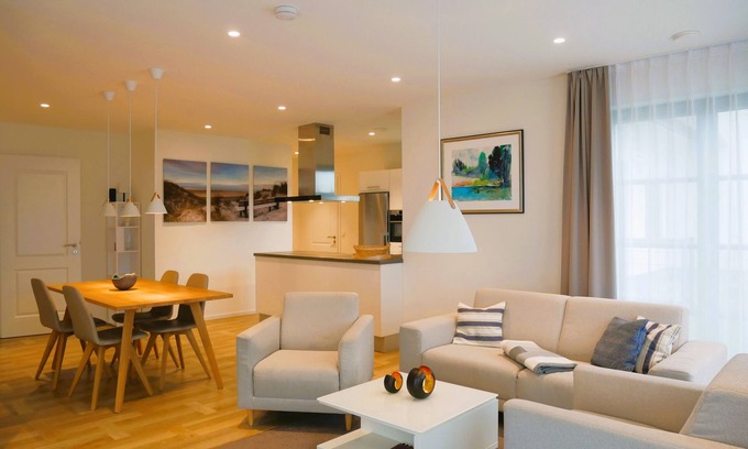 Stolpe auf Usedom Apartment | Apartment mit Terrasse - Jean Sibelius - Inseldomizil Stolpe - Urlaub Unter Reet auf Usedom