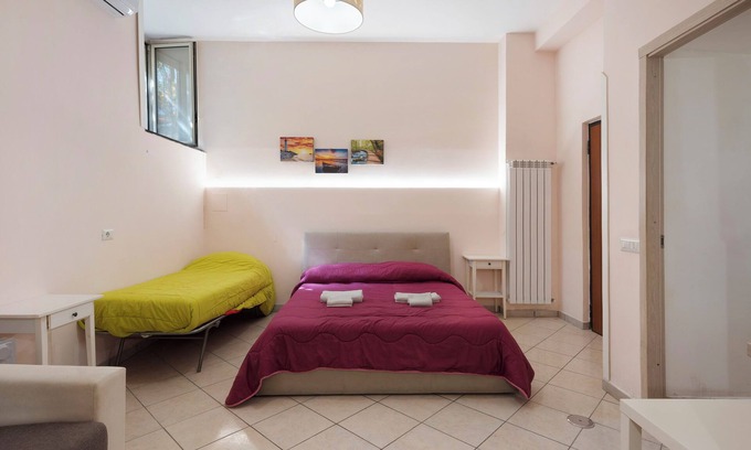 Gragnano Apartment | Apartment 'Monolocale Standard In Agriturismo' with Mountain View, Shared Garden and Wi-Fi