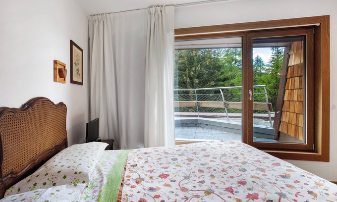 Gressan Apartment | Apartment 'Pino' with Mountain View, Private Terrace and Shared Garden