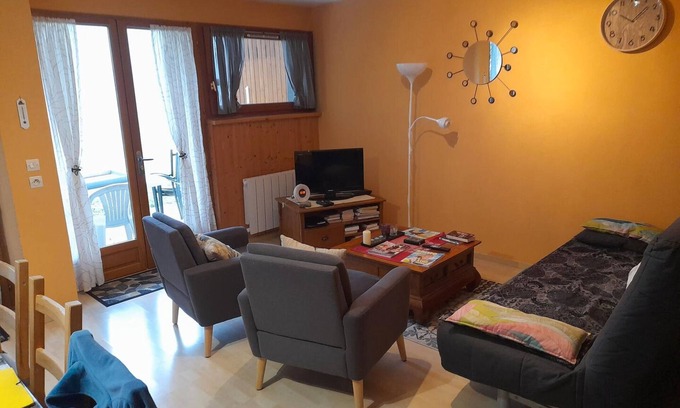 Allevard Apartment | Apartment 'Plein Ciel' with Mountain View, Private Terrace and Shared Garden