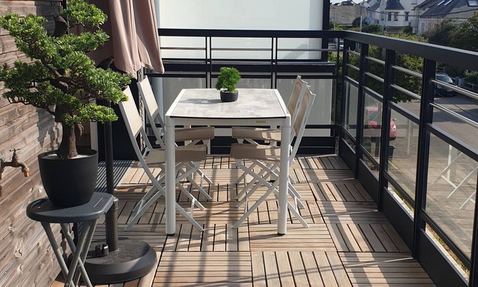 Le Croisic Apartment | Apartment 'Port Lin Proche Océan' with Balcony and Wi-Fi