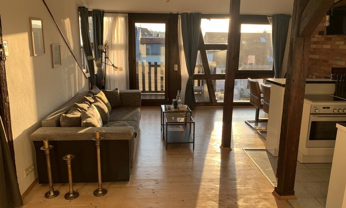 Jena Apartment | Apartment Skyline of Jena luxurious, unique, free wifi, air conditioned,