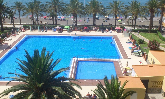 Algarrobo Apartment | APARTMENT STUDIO IN FRONTLINE BEACH, SEA VIEWS, POOL, TENNIS