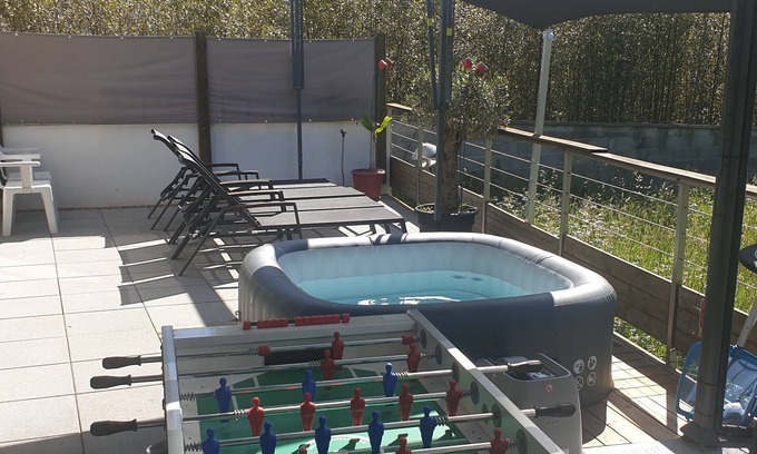 Boucau Apartment | Apartment "T5 Bio Dans Villa d'Olivier" with Whirlpool & Wi-Fi